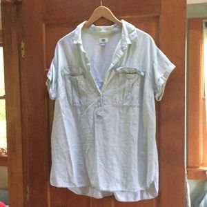 Plus size boyfriend shirt